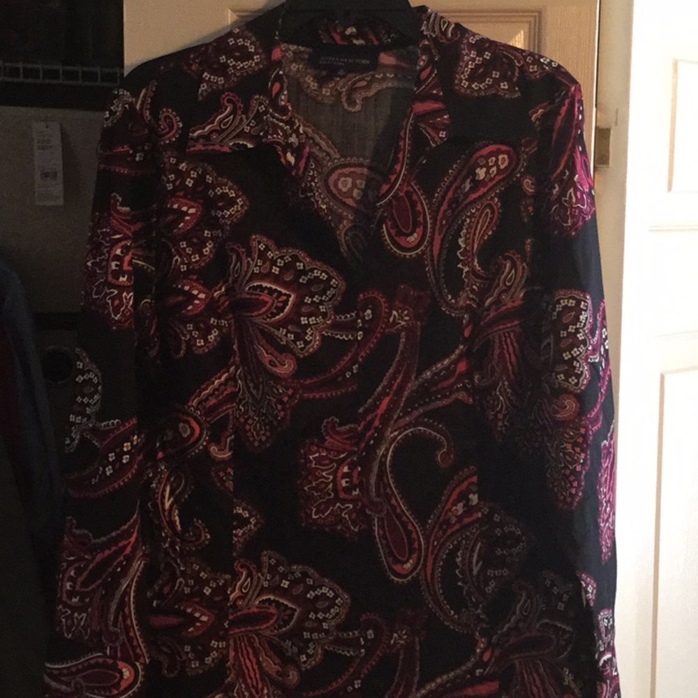 Jones of New York zip up blouse/ shirt jacket